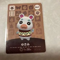 どうぶつの森　amiiboカード　ゆきみ