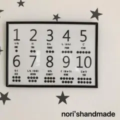 10まで　学習　数字表　ポスター