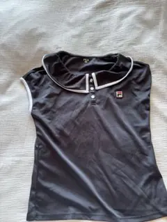 FILA 襟付き ブラック Tシャツ M