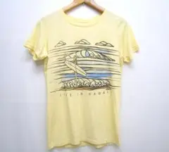 rip qurl◆リップカール ヘザーブラウン イラスト Tシャツ サイズS