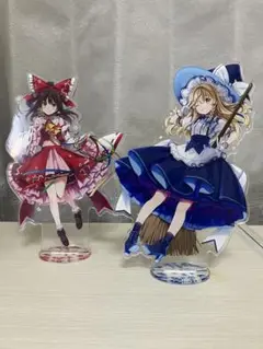 東方project 博麗霊夢　霧雨魔理沙　アクリルスタンド　まとめ売り