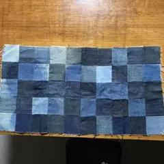 デニムパッチワーククロス　 縦約50cm×横約93cm