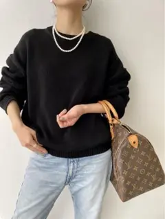 美品✨《L'Appartemen》GENTLEMAN KNIT 黒