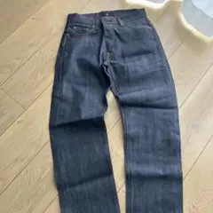 ユニクロ　+J セルビッジ　デニム　28