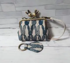 pomppia beige ミナペルホネン がま口 ポーチ