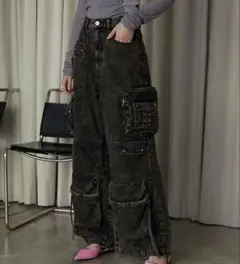 プランクプロジェクト　デニムカーゴパンツ