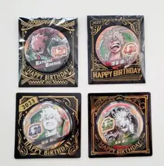 【ヒロアカ】爆豪勝己 バースデー缶バッジ 4個セット