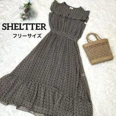 【美品】SHEL´TTER/シェルター/花柄ワンピース/フリー