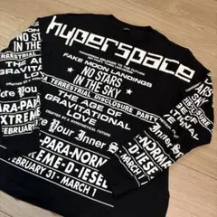 美品　DIESEL ディーゼル　ロンT 長袖　黒　総柄　y2k XLサイズ