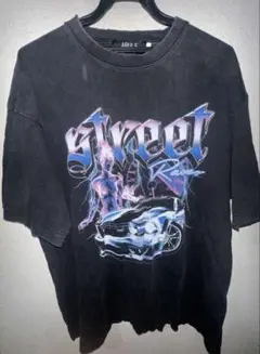 ARULE ストリートレース ブラック Tシャツ