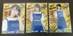 峯岸みなみ AKB48 ヴィレッジヴァンガードコラボ 店員風 生写真3種コンプ