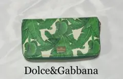 美品 Du0026G ドルチェアンドガッバーナ バナナリーフ柄 イタリア製 長財布