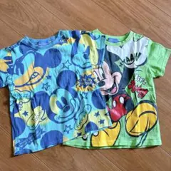 TDL ミッキーマウス Tシャツ 2枚セット 110