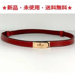 新品♪即購入歓迎♪スタイリッシュ♪スライドタイプベルト(レッド)♬
