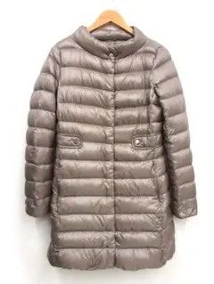 :美品 HERNO ヘルノ PI0667D 軽量 ダウンコート 42 グレージュ