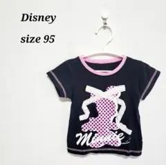 【夏物最終価格】ディズニー☆　女の子　Tシャツ　ブラック　95