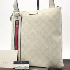 美品●グッチ ショルダーバッグ GG スプリーム パテント シェリーライン