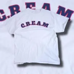 [良品]wu-tang C.R.E.A.M.E カレッジロゴT hiphop短丈
