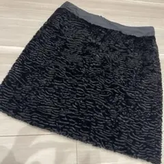 美品 S Max Mara 膝丈 スカート ブラック 黒