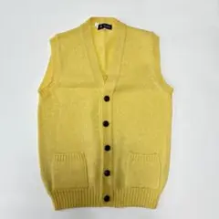 【ヴィンテージ】ChippClub 黄色 シェットランドベスト