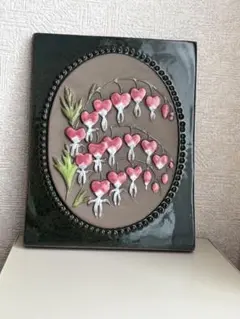 スウェーデン製　陶器の壁掛けアート