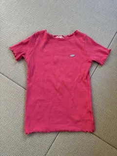 ブランシェス フリル付きピンクトップス110cm