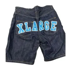 X-LARGE デニム ハーフパンツ 30inchi