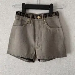FENDI フェンディ◆ショートパンツ◆ デニムショートパンツ◆ブラウン