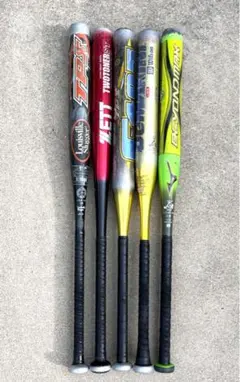ソフトボール バット 5本セット バッグ付き