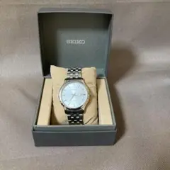 SEIKO メンズ腕時計　シルバー 100M 生活防水