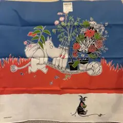 【新品未使用】ムーミン原作ハンカチ ムーミン配達柄 バンダナ