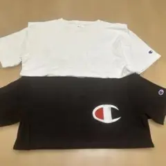 チャンピオン半袖Tシャツ2枚セット黒・白