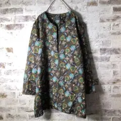 【ヴィンテージ】レトロ ペイズリー柄ジャケット 日本製 古着usedAS73