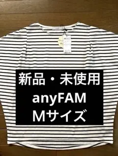 any FAM ストライプ 半袖Tシャツ
