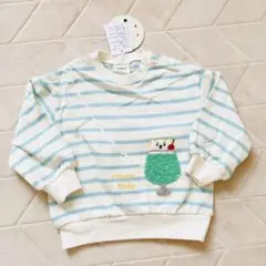 バースデイ　フタフタ　クリームソーダ　ネコ　トレーナー　90サイズ
