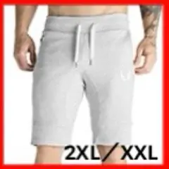 メンズ 短パン 2L XXL パンツ スウェット 羽 グレー