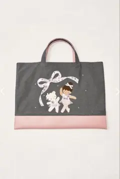 familiar✖️stina. コラボレッスンバッグ ピンク