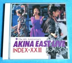 CD　中森明菜　イースト・ライヴ　インデックス23　（限定ゴールドディスク）