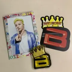 BIGBANG バースデーカード　エコウォーマー 3点セット