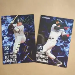 プロ野球チップス2025　山田哲人サイン入り＆サンタナ　スターカードセット