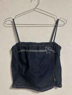 XOXO JEANS デニムノースリーブタンクトップ Lサイズ