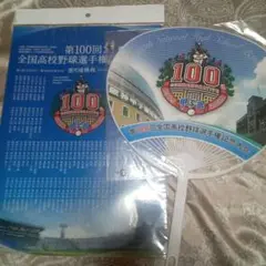 第100回全国高校野球選手権記念大会 うちわ☓クリアファイルセット新品未使用