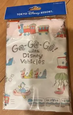 東京ディズニーリゾート 乗り物 アトラクション 落書き風 ランチ巾着