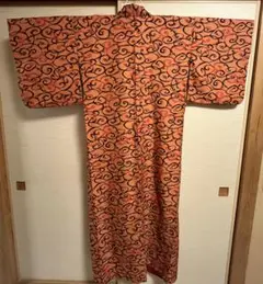 【モダン柄】洗える着物　Lサイズ　小紋
