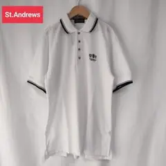 St.Andrews 【新品タグ】ポロシャツ ホワイト サイズL