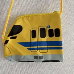 【美品】新幹線デザイン コインケース ドクターイエロー　ショルダーポーチ