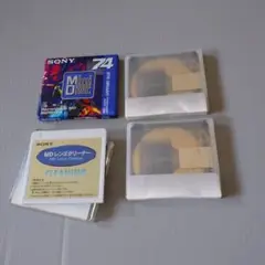 SONY MD74分×3枚とレンズクリーナー