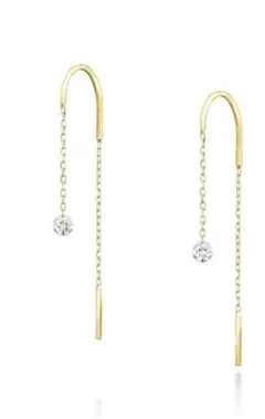 AHKAH スイングダイヤピアス