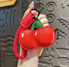 じゃらじゃらキーホルダー バックチャーム さくらんぼチャーム ファッション 小物