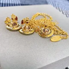 ヴィヴィアン プチ オーブ ネックレス ピアス セット